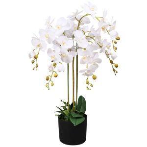 Artificial White Orchid Plant