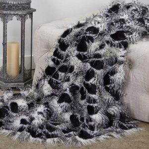 Porcupine Faux Fur Luxury Throw