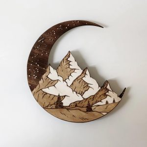 Mountains Wood Wall Art