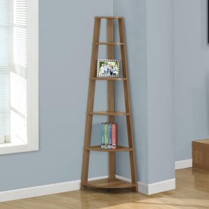 Walnut Corner Bookshelf