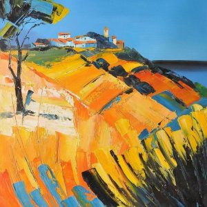 House Tree Knife Landscape Painting